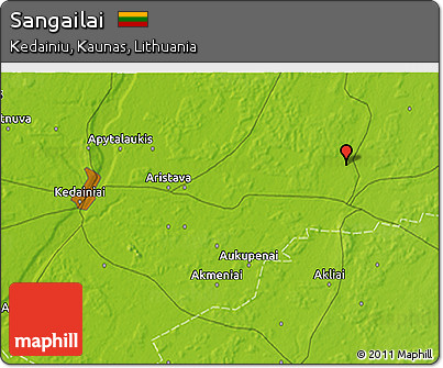 Physical 3D Map of Sangailai
