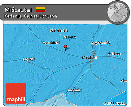 Political 3D Map of Mištautai