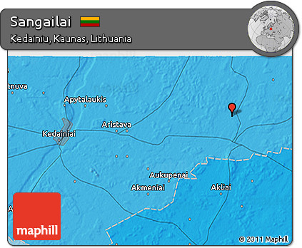 Political 3D Map of Sangailai
