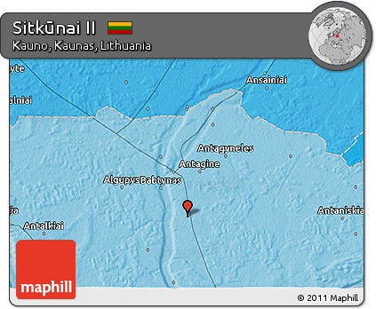 Political 3D Map of Sitkūnai II