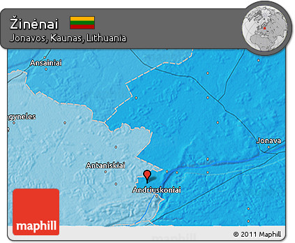 Political 3D Map of Žinėnai