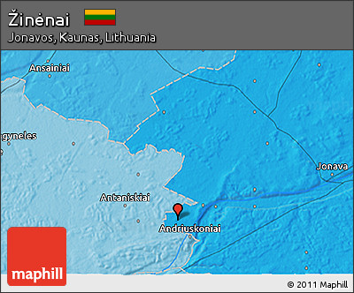 Political 3D Map of Žinėnai