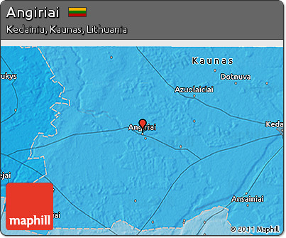 Political 3D Map of Angiriai