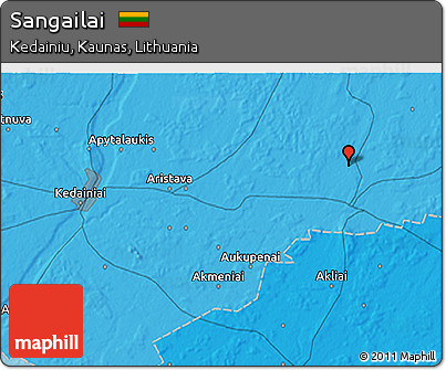 Political 3D Map of Sangailai