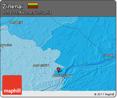 Political 3D Map of Žinėnai