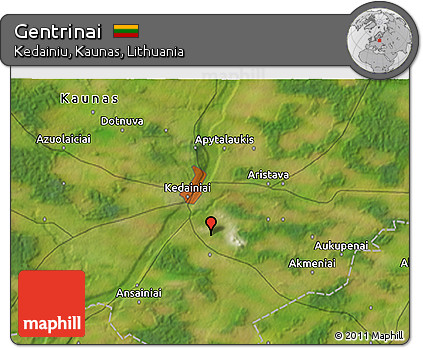 Satellite 3D Map of Gentrinai