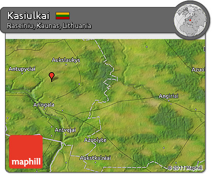 Satellite 3D Map of Kasiulkai