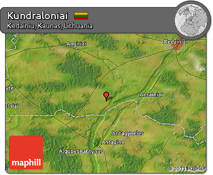 Satellite 3D Map of Kundraloniai