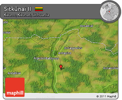 Satellite 3D Map of Sitkūnai II