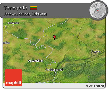 Satellite 3D Map of Terespolė