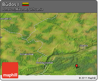 Satellite 3D Map of Būdos I
