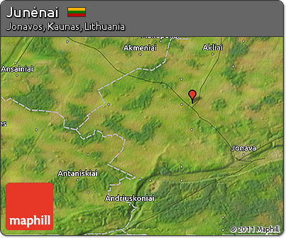 Satellite 3D Map of Junėnai