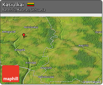 Satellite 3D Map of Kasiulkai