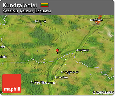 Satellite 3D Map of Kundraloniai
