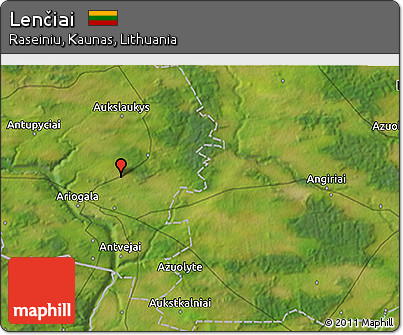 Satellite 3D Map of Lenčiai