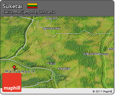 Satellite 3D Map of Šukėtai