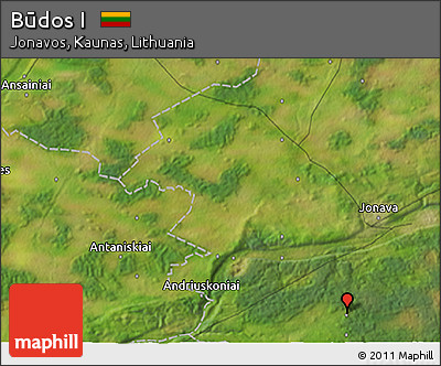 Satellite 3D Map of Būdos I