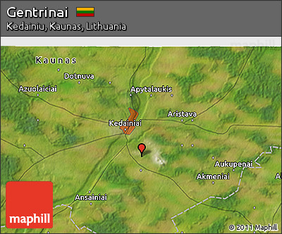 Satellite 3D Map of Gentrinai