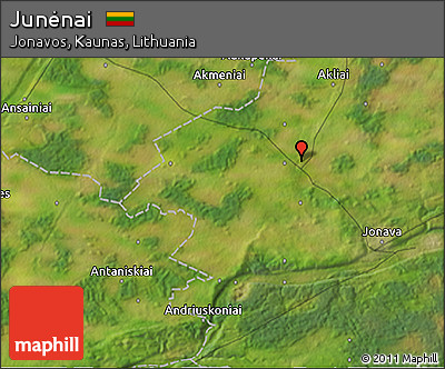 Satellite 3D Map of Junėnai
