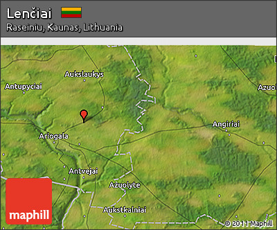 Satellite 3D Map of Lenčiai