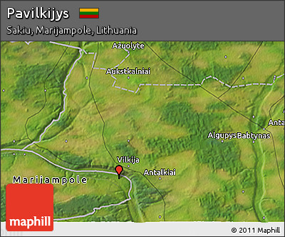 Satellite 3D Map of Pavilkijys