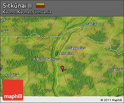 Satellite 3D Map of Sitkūnai II