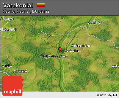Satellite 3D Map of Varekoniai