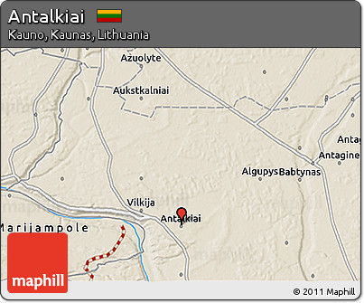 Shaded Relief 3D Map of Antalkiai