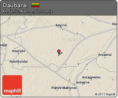 Shaded Relief 3D Map of Daubarai