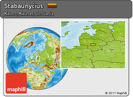 Physical Location Map of Stabaunyčius