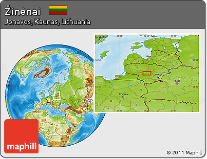 Physical Location Map of Žinėnai