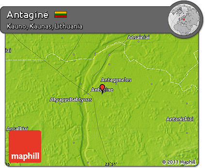 Physical Map of Antaginė