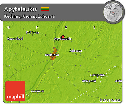 Physical Map of Apytalaukis
