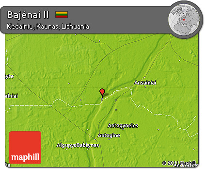 Physical Map of Bajėnai II