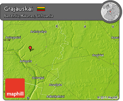 Physical Map of Grajauskai