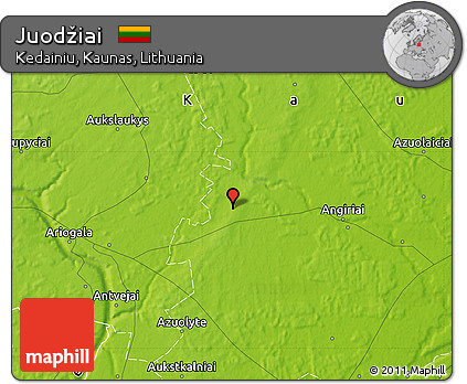 Physical Map of Juodžiai