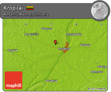 Physical Map of Kropilai