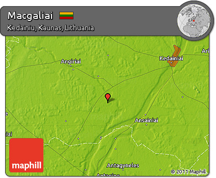 Physical Map of Macgaliai