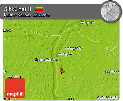 Physical Map of Sitkūnai II