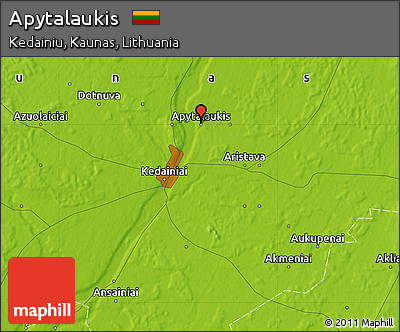 Physical Map of Apytalaukis