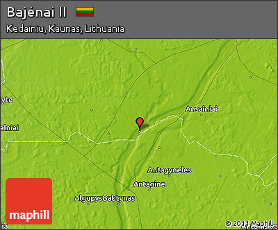 Physical Map of Bajėnai II