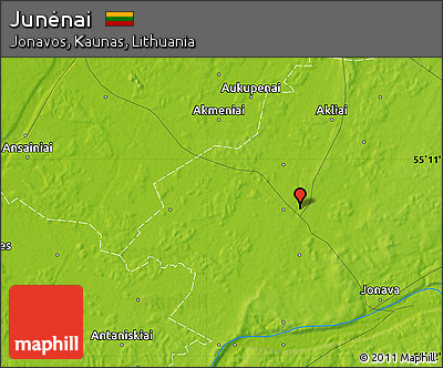 Physical Map of Junėnai