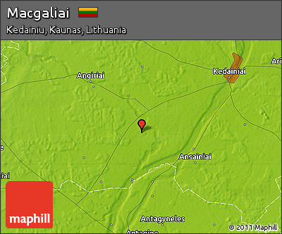 Physical Map of Macgaliai