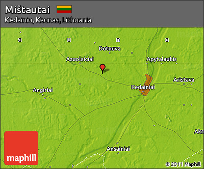 Physical Map of Mištautai
