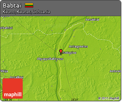 Physical Map of Babtai