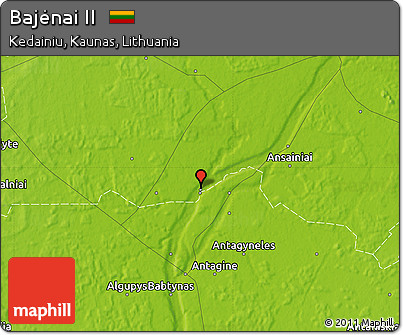 Physical Map of Bajėnai II
