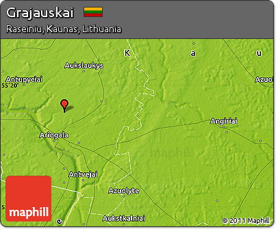 Physical Map of Grajauskai
