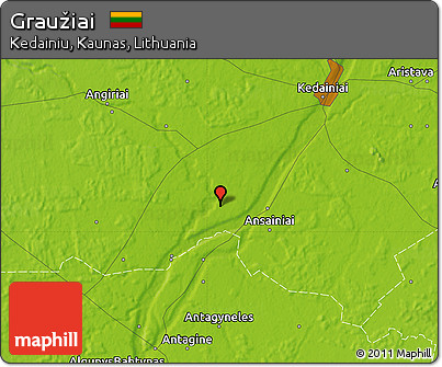 Physical Map of Graužiai