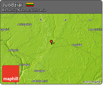 Physical Map of Juodžiai