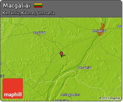 Physical Map of Macgaliai